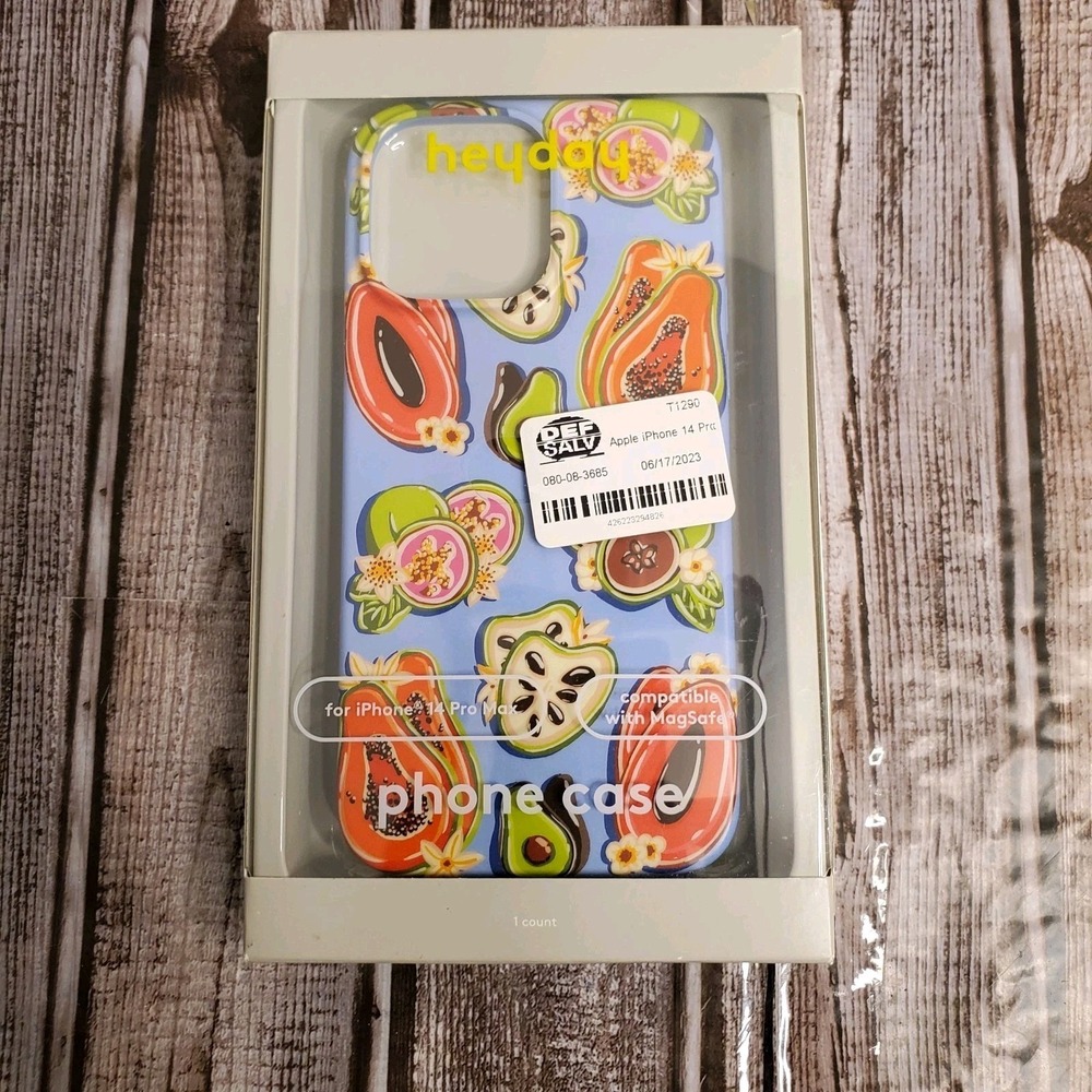 Heyday Apple iPhone 14 Pro Max Case with MagSafe - Avocado Papaya